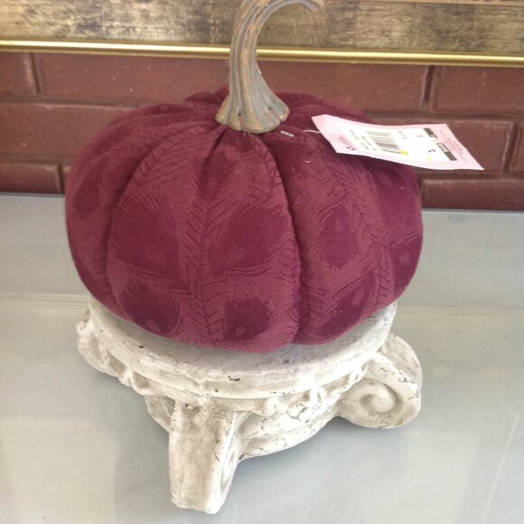 Purple Velvet 8"D Pumpkin - Picture 4 of 4